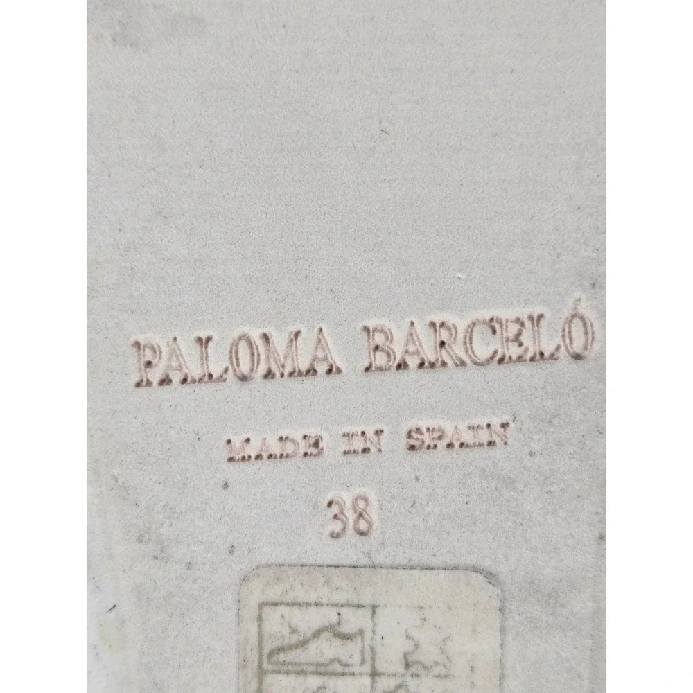 Paloma Barcelo Gold Leather Lace Up Platform Wedge Espadrilles EU 38 US 7.5